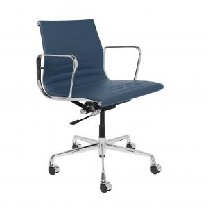Quality Cow Leather Luxury Executive Office Chair Blue Color Size 58 * 65 * 82-90 Cm wholesale
