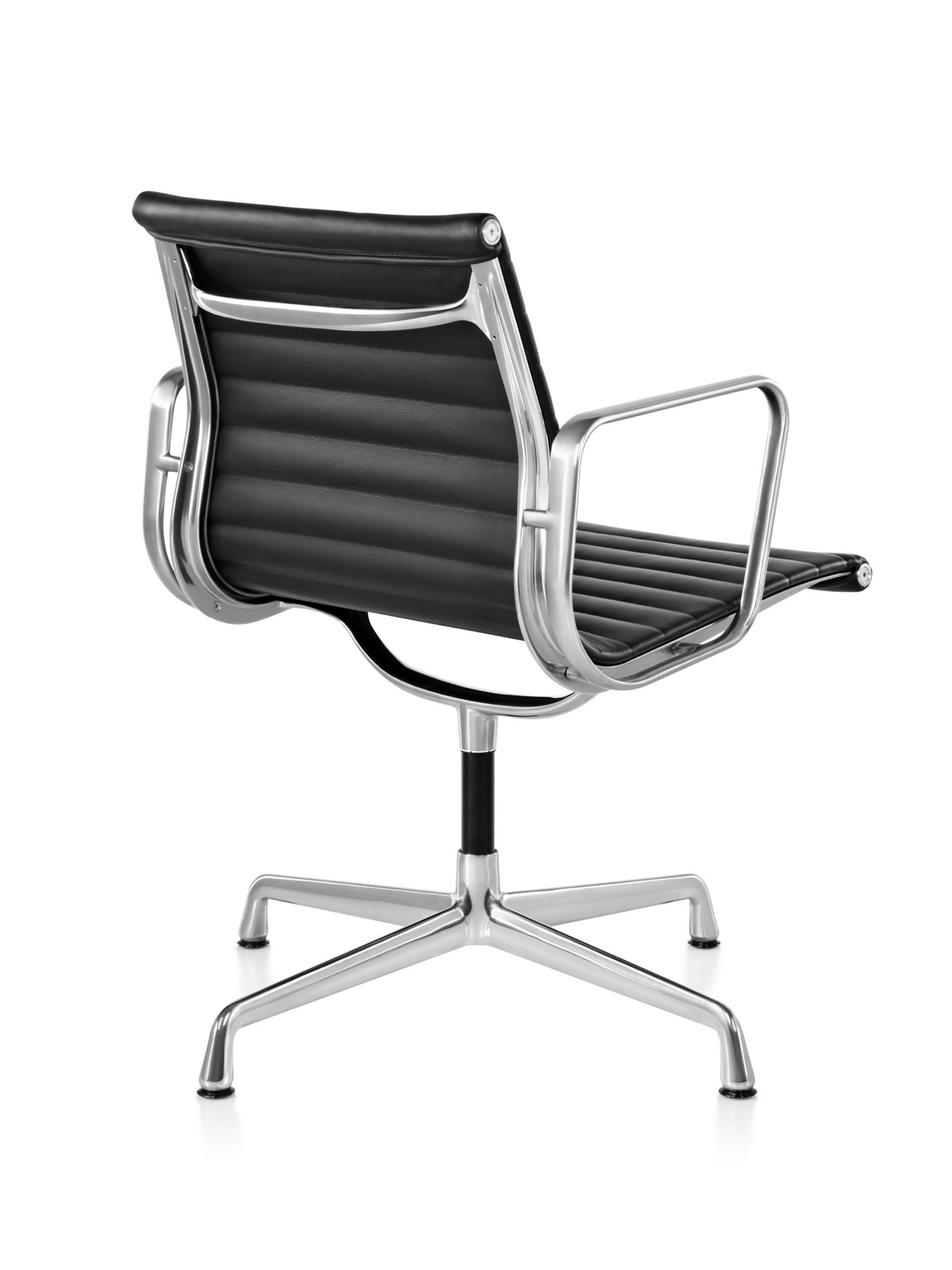 Quality Low Back Ribbed Leather Chair EA108 Aluminum Group Charles Eames Style wholesale