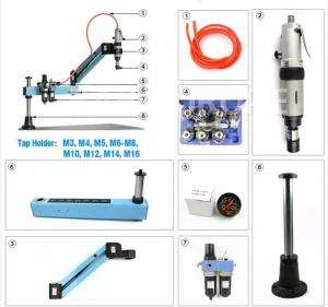Quality Acrylic M3-M12 Pneumatic Air Tapping Machine Quick Change High Precision wholesale