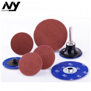 Quality 2" Quick Change Abrasive Discs For Wood , Orbital Glass Ceramic Type S Sanding Disc wholesale