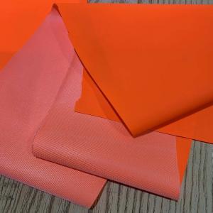 Quality PU PVC Waterproof Coated Fabric , 48'' Polyester Lining Material Artificial Leather wholesale