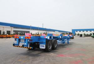 Quality Commercial Small Flatbed Trailer 35 Tons Port Yard Chassis For Container Transporting wholesale