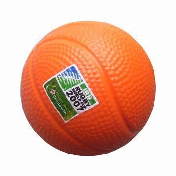 Quality PU Squeeze/Stress Reliever Ball in Basketball Design  wholesale