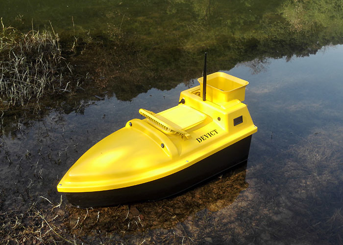 Quality Fishing bait boat DEVC-103 yellow DEVICT DESS autopilot radio control brushless motor for bait boat wholesale