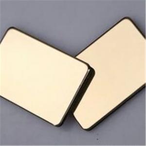 Quality 0.3mm Thickness Mirrored Aluminum Composite Panel Max Width 2000mm wholesale