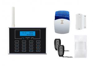 Quality Dual Network GSM PSTN Alarm System with touch keypad and wireless doorbell wholesale