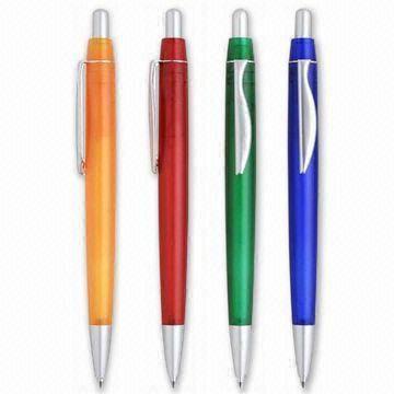 Quality Push Action Ballpoint Pens with Logo Adding Space, Ideal for Promotional Purposes wholesale