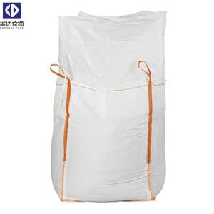 1 Ton PP Bulk Bags , Polypropylene Woven Big Bag With Top Ruffle Skirt