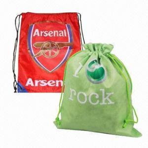 Quality Promotional Nonwoven or PE Drawstring Bag/Backpack, Small Order Quantity are Welcome  wholesale
