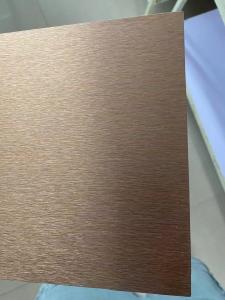 Quality Aluco Bond Aluminum Composite Panel With Steel Brushed Gold Brushed All Brushed Colors wholesale