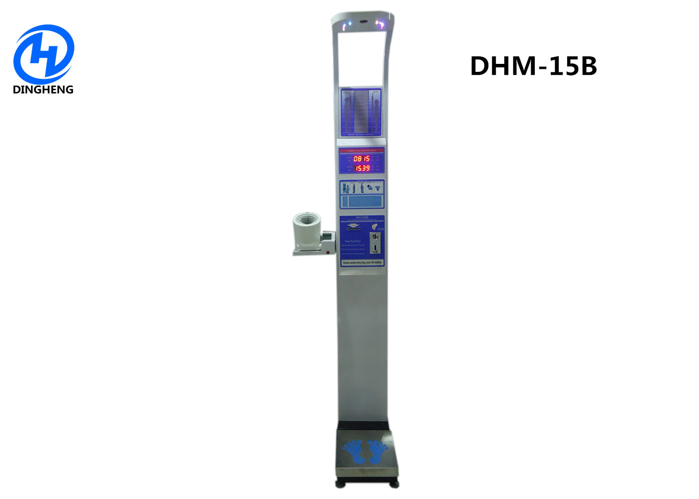 DHM-15B Blood Pressure Meter With coin machine Height and Weight Health Scale digital body weight scale