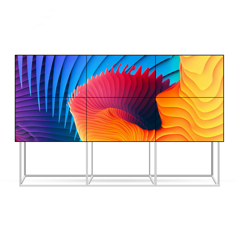 Quality 3x3 2x2 4k Video Wall With Floor Stand Bracket 55'' Low Power Consumption wholesale