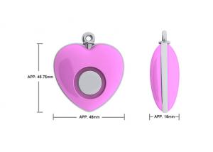 Quality Self defense mini personal key alarm with 130DB siren for heart shape wholesale