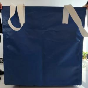 Quality Square Waterproof Recycled Jumbo Bag Flat Bottom / Side Discharge Design 500kg - 1500kg wholesale