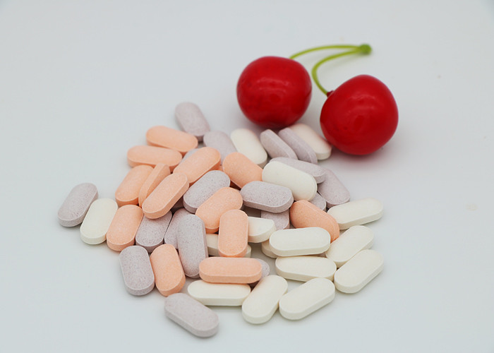 Quality Multi Colored Vitamin C Chewable Tablets / Ascorbic Acid Effervescent Tablets wholesale