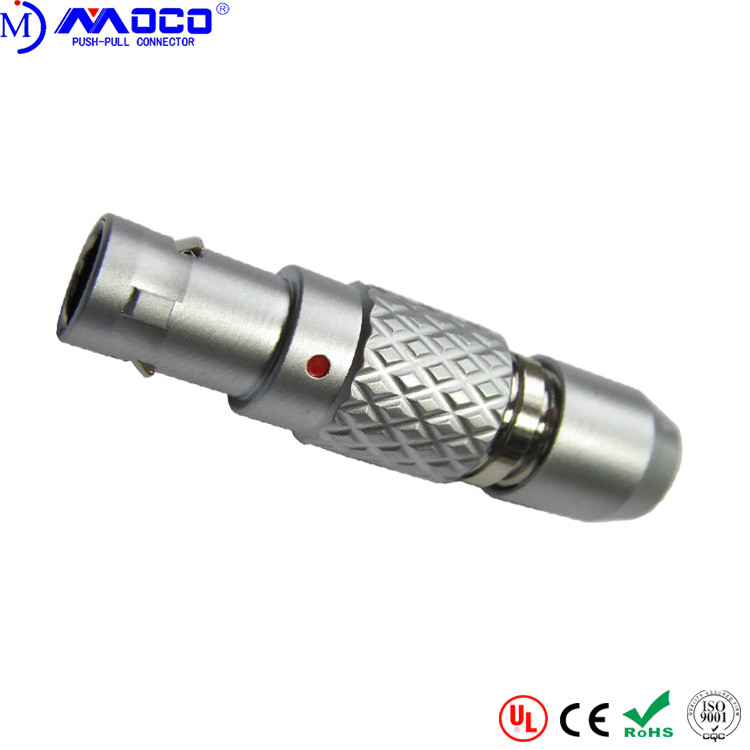 Quality Small 0B 7 Pin Round Connector , FGG Male Self Locking Lemo Type Connector wholesale