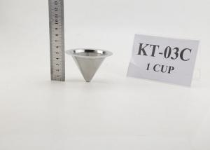 Quality Reusable Coffee Filter Cone , Stainless Steel Coffee Cone For 4 Cups wholesale
