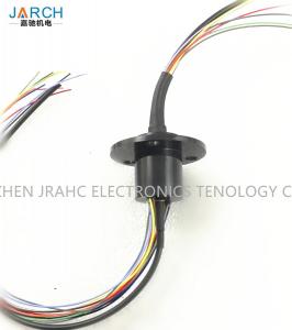 Quality Flange 12 Circuits Capsule Slip Ring , High Frequency Slip Ring For HD Video wholesale
