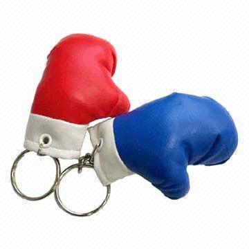 Quality Fancy Mini Boxing Glove Keychain with Printing Space for Promotional Purpose  wholesale