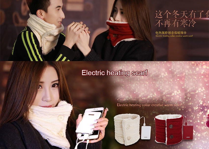 Quality Winter Fan And Heater Scarf 40-46 Degree Decorative 8W Max Power FANW-08 wholesale