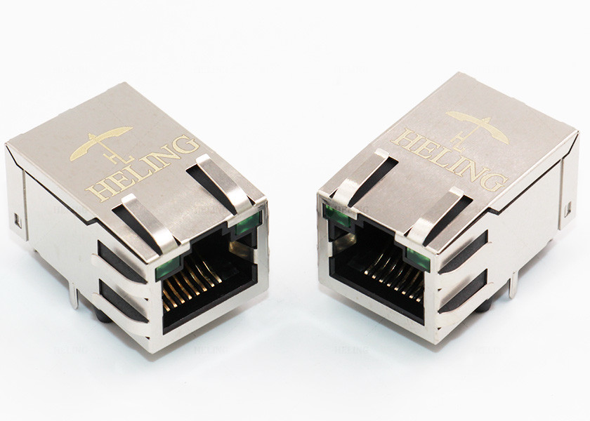 Quality R / A 1000 Base - T Integrated Magnetics RJ45 , Ethernet Lan RJ45 Connector wholesale