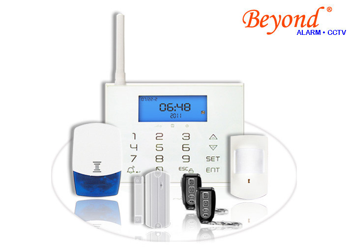 Quality LCD Icons Display Touch Keypad GSM PSTN 868mhz Wireless Alarm System wholesale