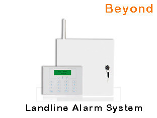 Quality LCD Landline Phone Wiring Alarm System with multi languages and 8 wired zones wholesale