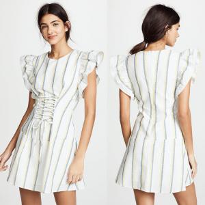 Quality Woman Dress Summer 2018 Striped Casual Designer Womens Dresses wholesale