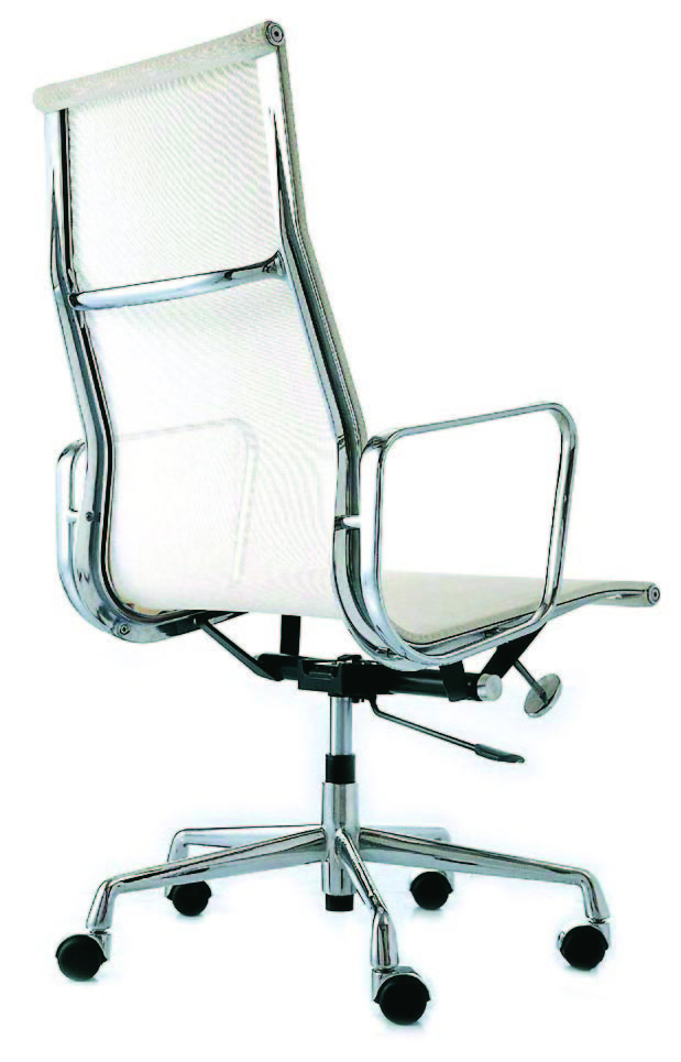 Quality Durable 360 Swivel Aluminum Group Chair , White Color Mesh Back Office Chair wholesale