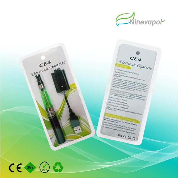 Quality E-cigarette ego t blister kit with ce4 clearomizer 650 900 1100mAh ego t battery wholesale