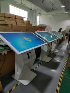 Quality AC110V Floor Stand Digital Signage PCAP Touch Screen Thermal Printer wholesale