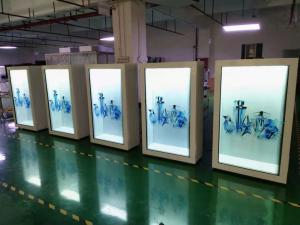 Quality 400nits 86" Portrait Transparent LCD Display FCC For Trade Show wholesale