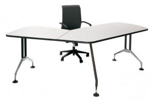 Quality Office Corner Aluminum Pedestal Table Base Dimension L1400 * W680 * H720 CM wholesale