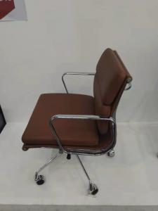 Quality Recliner Boss Brown Leather Rolling Chair , Flawless Comfortable Modern Office Chair wholesale