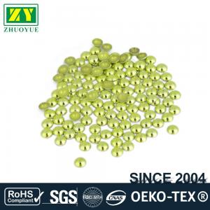 Quality High Color Accuracy Flat Back Metal Studs Good Stickness With Even Shinning Facets wholesale