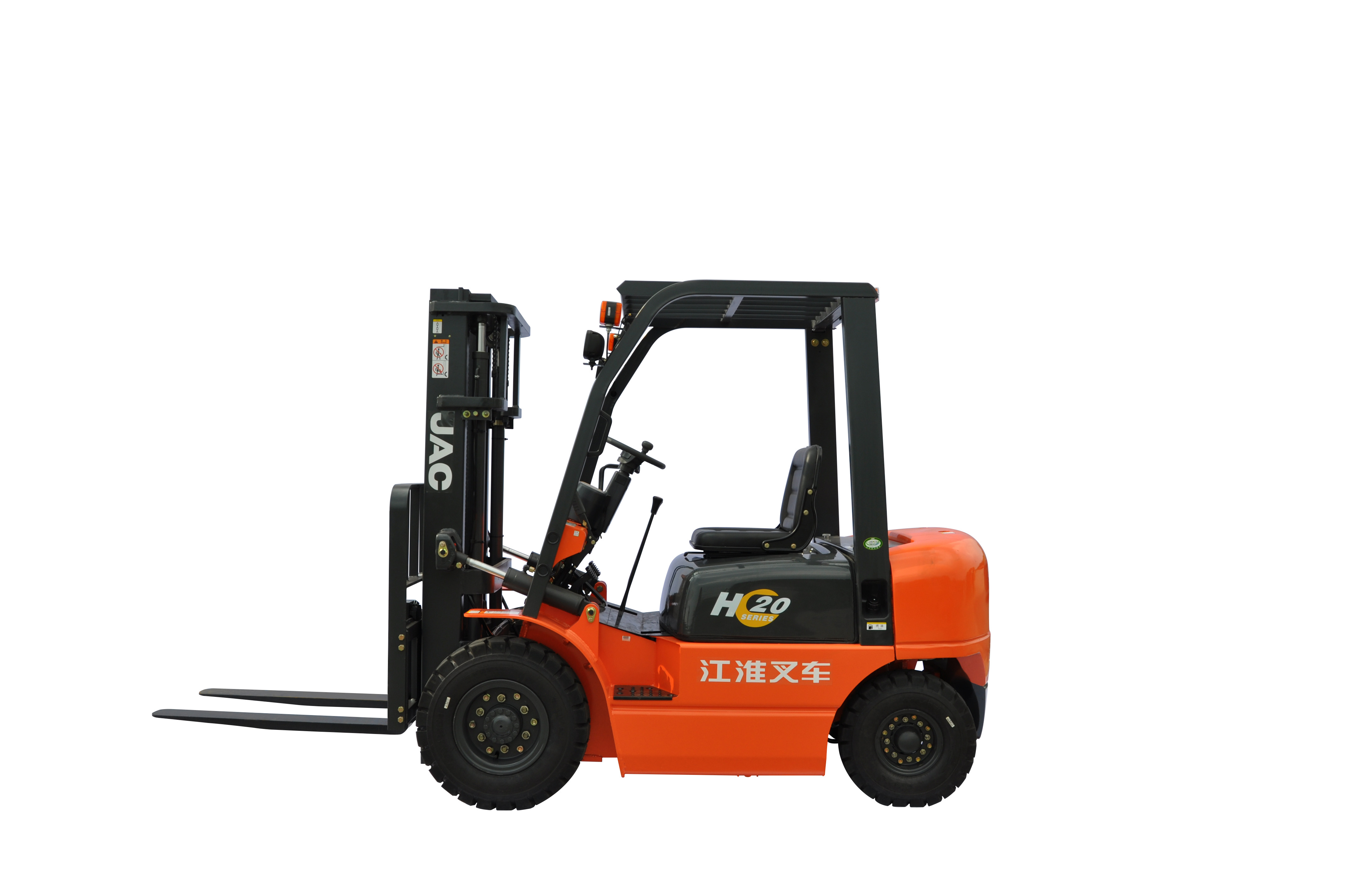 Quality JAC Diesel Forklift Truck , Lifted Diesel Trucks With Excellent Manoeuvrability wholesale