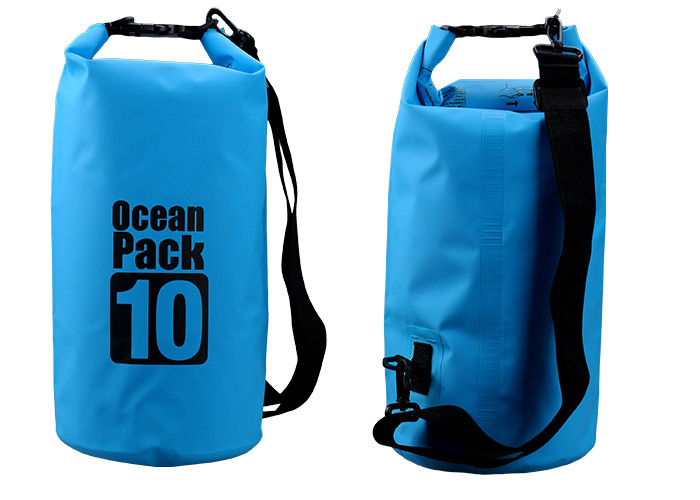 Quality Outdoor Activities 10l Dry Storage Bags Watertight With Shoulder Strap wholesale