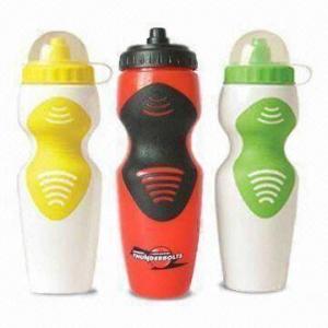 Quality Plastic Sports Water Bottles with Printing Space for Promotional Printings, FDA-certified wholesale