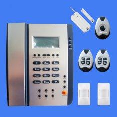 Quality Dual network PSTN and GSM alarm system with built in phone CX-217 wholesale