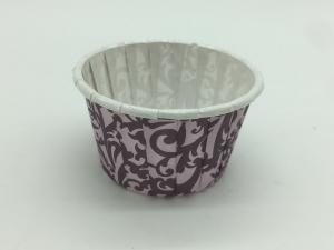 Quality Round Shape Purple Cupcake Baking Cups , Decorative Muffin Cups PET Film Inside wholesale
