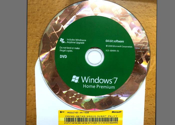 Quality Original DVD Win 7 Basic Home , Windows 7 Retail Version For 1 PC Using wholesale