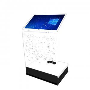 Quality Rear projection film 30inch holo kiosk transparent glass interactive touch kiosk wholesale