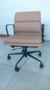 Quality Sophisticated Ergonomic Office Chair Brown Color Soft Pad Back 360 Degree Swivel Function wholesale
