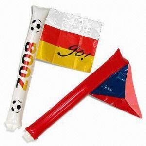 Quality Flag Shape Inflatable Cheering Sticks/Soundsticks  wholesale