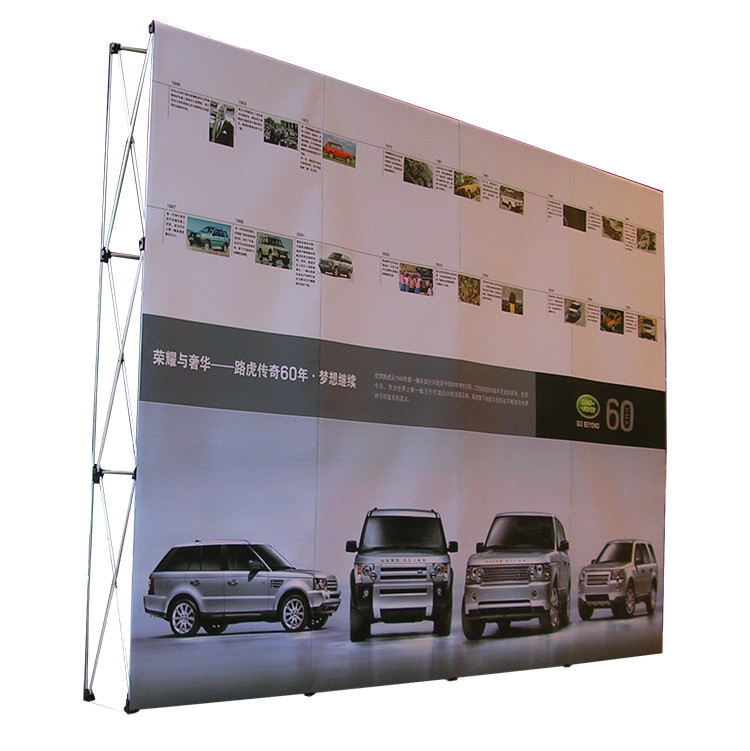 Quality Easy Installation Trade Show Backdrop Displays Folding Banner Stand Smooth Surface wholesale