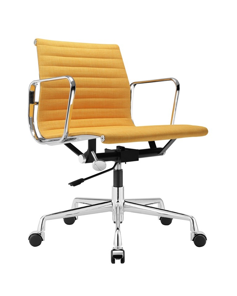 Quality Chromed Aluminum Lifting Conference Chair / Colored Low Back Office Chair wholesale