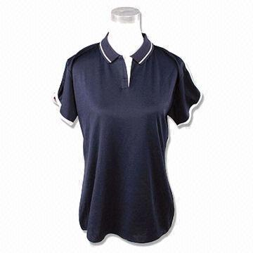 Quality Promotional Women's Polo Shirt, Available for Various Logos, Small Quantity Orders Welcomed  wholesale
