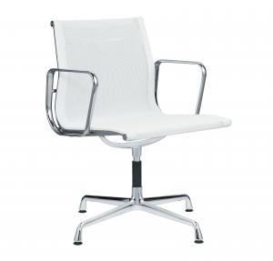 Quality 4 Fix Legs White Mesh Desk Chair , Comfortable Aluminum Group Executive Chair wholesale