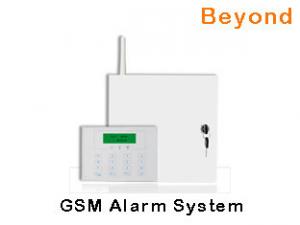 Quality LCD GSM Metal Case Commercial Alarm System with 8 Wired zones 31 Wireless zones wholesale