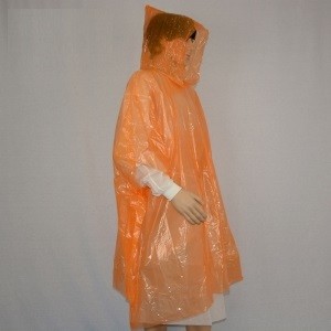 Quality Adult / Kid Disposable Plastic Rain Suit Polyethylene Material CE Certification wholesale
